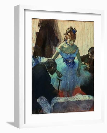 A Ballet Dancer in Her Dressing Room-Edgar Degas-Framed Giclee Print