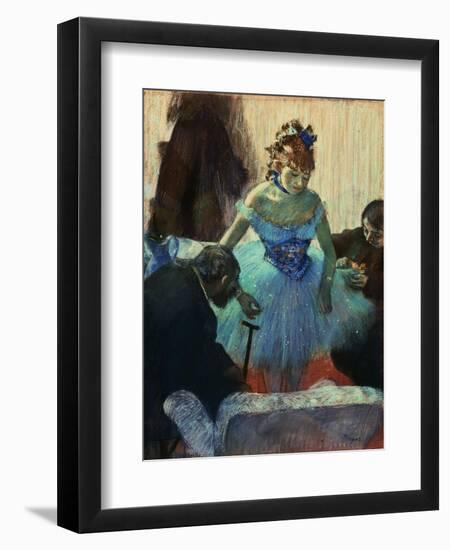 A Ballet Dancer in Her Dressing Room-Edgar Degas-Framed Giclee Print