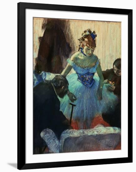 A Ballet Dancer in Her Dressing Room-Edgar Degas-Framed Giclee Print