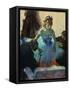 A Ballet Dancer in Her Dressing Room-Edgar Degas-Framed Stretched Canvas