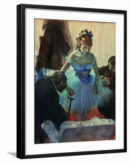 A Ballet Dancer in Her Dressing Room-Edgar Degas-Framed Giclee Print