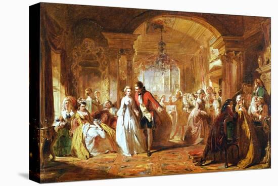 A Ballroom in the Year 1760, 1848-Abraham Solomon-Stretched Canvas