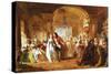 A Ballroom in the Year 1760, 1848-Abraham Solomon-Stretched Canvas