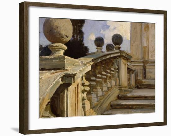 A Balustrade-John Singer Sargent-Framed Giclee Print