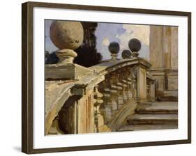 A Balustrade-John Singer Sargent-Framed Giclee Print