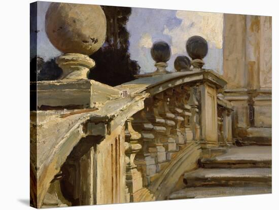 A Balustrade-John Singer Sargent-Stretched Canvas