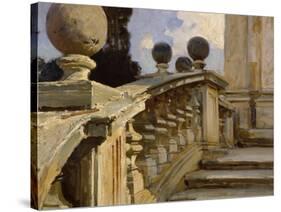 A Balustrade-John Singer Sargent-Stretched Canvas
