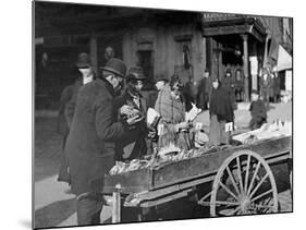 A Banana Cart, New York-null-Mounted Photo
