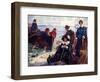 A Band of Exiles Moor'D their Bark on the Wild New England Shore, 1620-AS Forrest-Framed Giclee Print