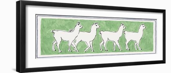 A Band of Llamas-Kristine Hegre-Framed Giclee Print