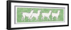 A Band of Llamas-Kristine Hegre-Framed Giclee Print