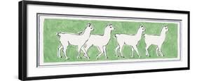 A Band of Llamas-Kristine Hegre-Framed Giclee Print