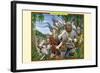 A Band of Viking Lumberjacks-Richard Kelly-Framed Art Print