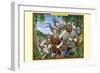 A Band of Viking Lumberjacks-Richard Kelly-Framed Art Print