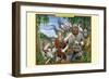 A Band of Viking Lumberjacks-Richard Kelly-Framed Premium Giclee Print