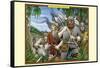 A Band of Viking Lumberjacks-Richard Kelly-Framed Stretched Canvas