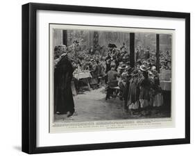 A Banquet for Ragged School Boys and Girls, the Annual Dinner Given at the Guildhall-Frederic De Haenen-Framed Giclee Print