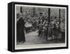 A Banquet for Ragged School Boys and Girls, the Annual Dinner Given at the Guildhall-Frederic De Haenen-Framed Stretched Canvas