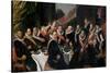 A Banquet of the Officers of the St. George Militia Company, 1616-Frans Hals-Stretched Canvas