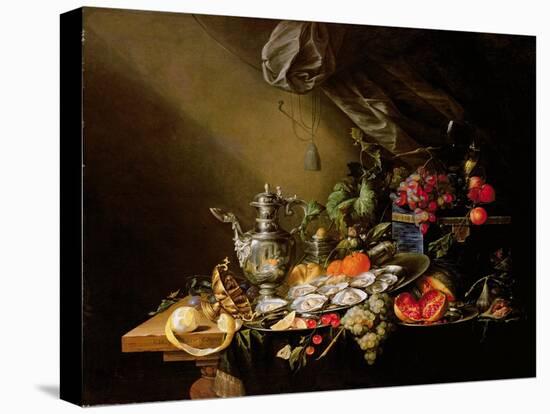 A Banquet Still Life-Cornelis de Heem-Stretched Canvas
