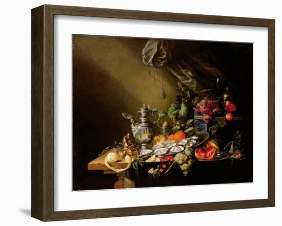 A Banquet Still Life-Cornelis de Heem-Framed Giclee Print