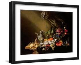 A Banquet Still Life-Cornelis de Heem-Framed Giclee Print