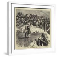 A Baptism of North American Indians, Mormons Posing as the Apostles of Christianity-Sydney Prior Hall-Framed Giclee Print