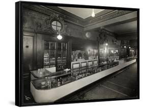 A Bar at the Robert Treat Hotel, Newark, New Jersey, 1916-Byron Company-Framed Stretched Canvas