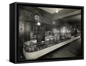 A Bar at the Robert Treat Hotel, Newark, New Jersey, 1916-Byron Company-Framed Stretched Canvas