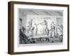 A Barber's Shop, 1784-Henry William Bunbury-Framed Giclee Print