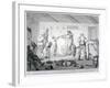 A Barber's Shop, 1784-Henry William Bunbury-Framed Giclee Print