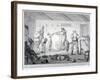 A Barber's Shop, 1784-Henry William Bunbury-Framed Giclee Print