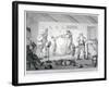 A Barber's Shop, 1784-Henry William Bunbury-Framed Giclee Print