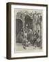 A Barber's Shop at Cairo, Discussing the Situation-Charles Auguste Loye-Framed Giclee Print