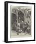 A Barber's Shop at Cairo, Discussing the Situation-Charles Auguste Loye-Framed Giclee Print