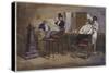 A Barber's Shop at Richmond Virginia-Eyre Crowe-Stretched Canvas