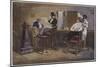 A Barber's Shop at Richmond Virginia-Eyre Crowe-Mounted Giclee Print