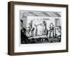A Barber's Shop, Published by William Dickinson-Henry William Bunbury-Framed Giclee Print