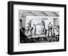 A Barber's Shop, Published by William Dickinson-Henry William Bunbury-Framed Giclee Print