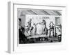 A Barber's Shop, Published by William Dickinson-Henry William Bunbury-Framed Giclee Print