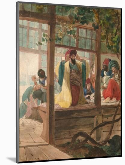 A Barber Shop, Ca. 1849-Karl Pavlovich Briullov-Mounted Giclee Print