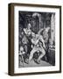 A Barber-Surgeon Operating in His Office-null-Framed Giclee Print
