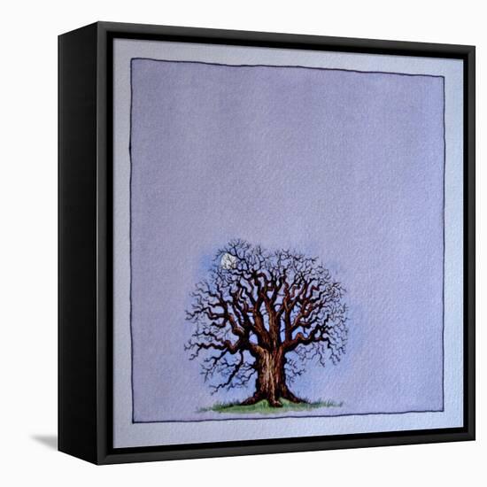 A Bare Tree in the Moonlight-Wendy Edelson-Framed Stretched Canvas