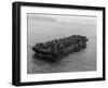 A Barge Packed with Vietnamese Refugees from Danang is Towed to the Ss Pioneer Contender-null-Framed Photographic Print