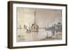 A Barge with Hay, C1625-C1634-Hendrick Avercamp-Framed Giclee Print