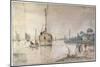 A Barge with Hay, C1625-C1634-Hendrick Avercamp-Mounted Giclee Print