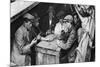 A Bargee and His Mates Play Dominoes in the Hold of a Canal Boat, 1926-1927-null-Mounted Giclee Print