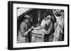 A Bargee and His Mates Play Dominoes in the Hold of a Canal Boat, 1926-1927-null-Framed Giclee Print