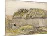 A Barn with a Mossy Roof, Shoreham (W/C with Brown Wash, Ink, Gouache and Pencil on Paper)-Samuel Palmer-Mounted Giclee Print