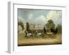 A Barouche Drawn by Four Greys Passing a Jacobean Mansion, 1830-James Pollard-Framed Giclee Print